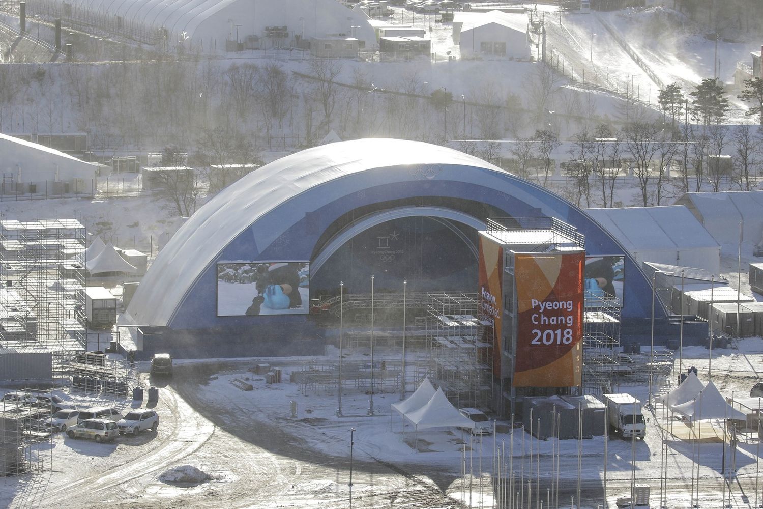 &nbsp;Lo stadio di Pyeongchang