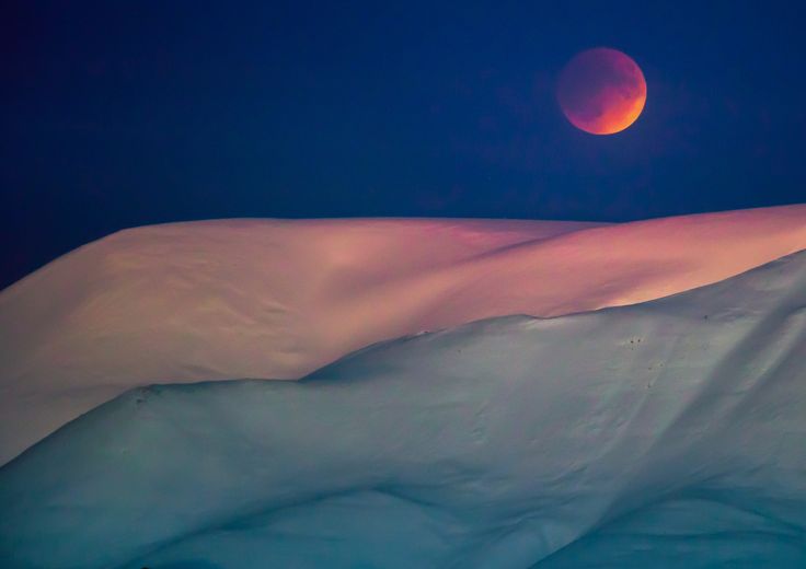 &nbsp;La super Luna vista dalla Norvegia