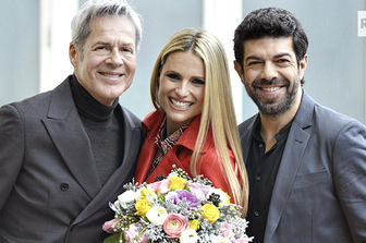 Baglioni, Hunziker e Favino, Festival Sanremo 2018&nbsp;