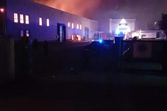 L'incendio nella cartiera di Pomezia&nbsp;