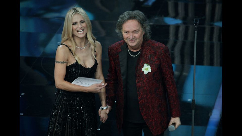 &nbsp;A Sanremo 2018 Michelle Hunziker con Red Canzian