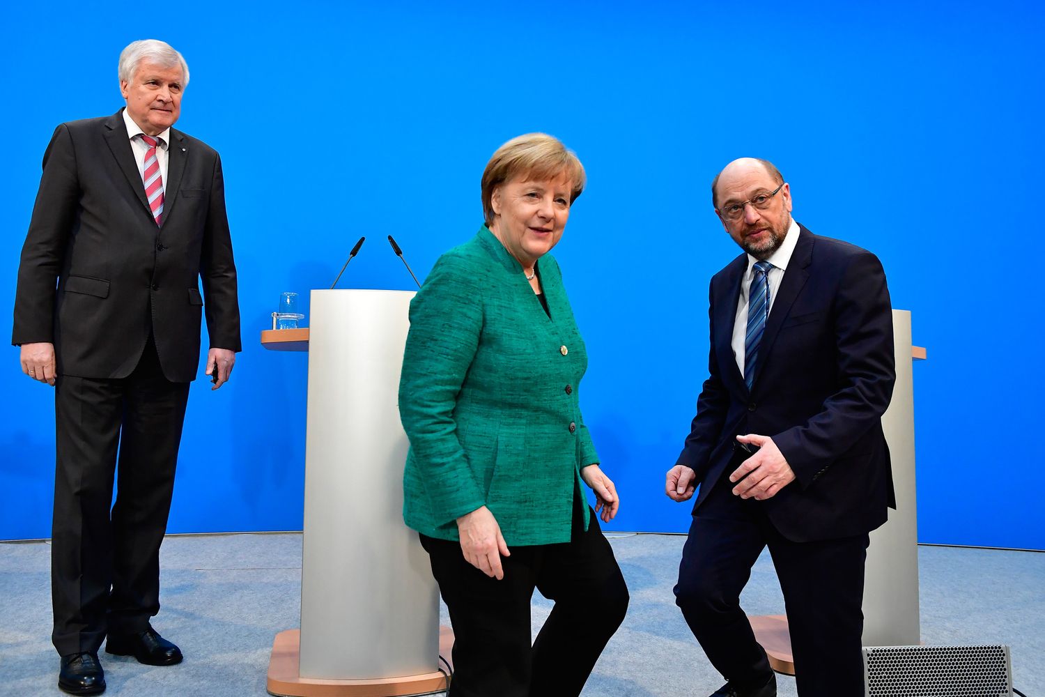 &nbsp;Angela Merkel e Martin Schulz
