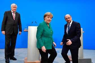 &nbsp;Angela Merkel e Martin Schulz