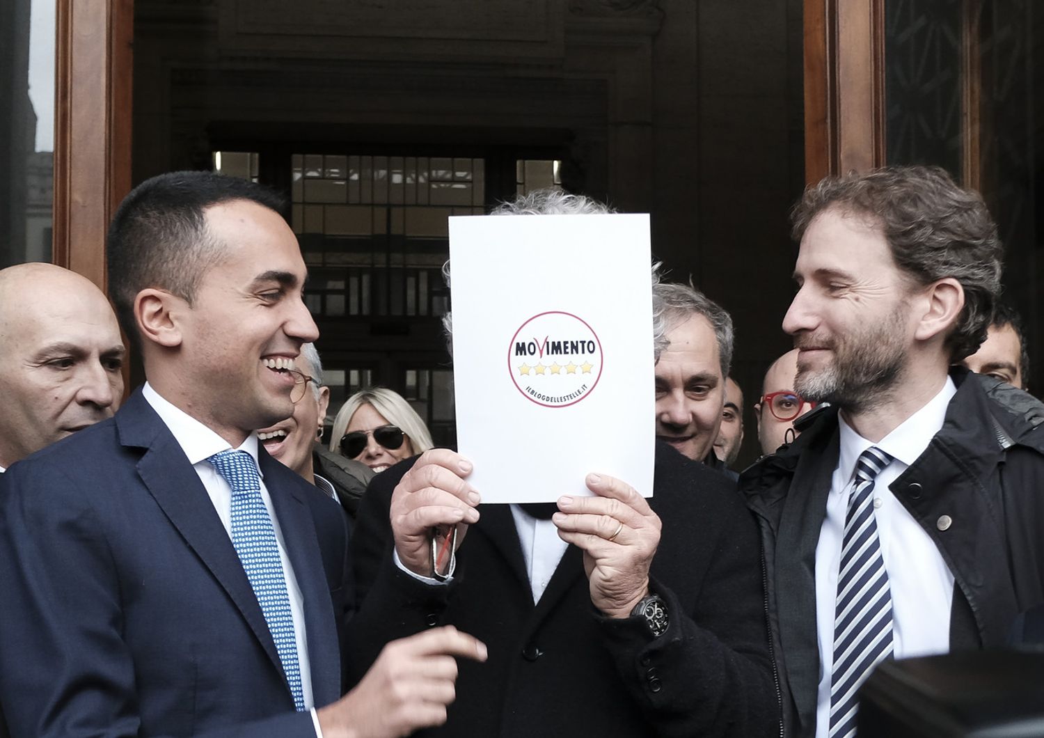 &nbsp;Luigi Di Maio, Beppe Grillo e Davide Casaleggio