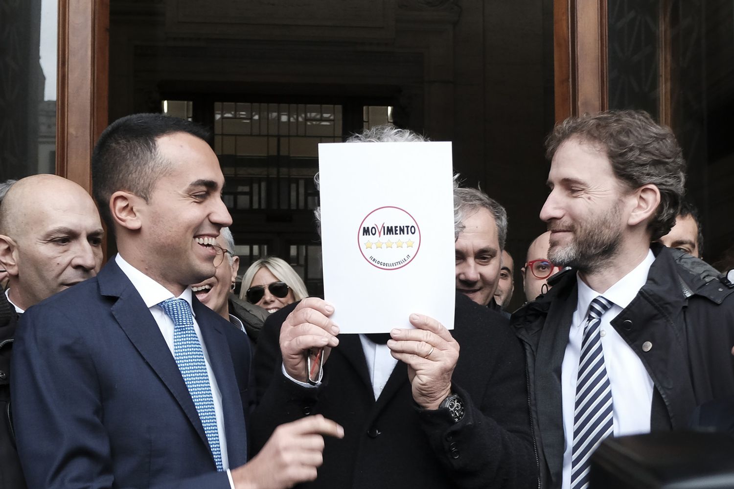 &nbsp;Luigi Di Maio, Beppe Grillo e Davide Casaleggio