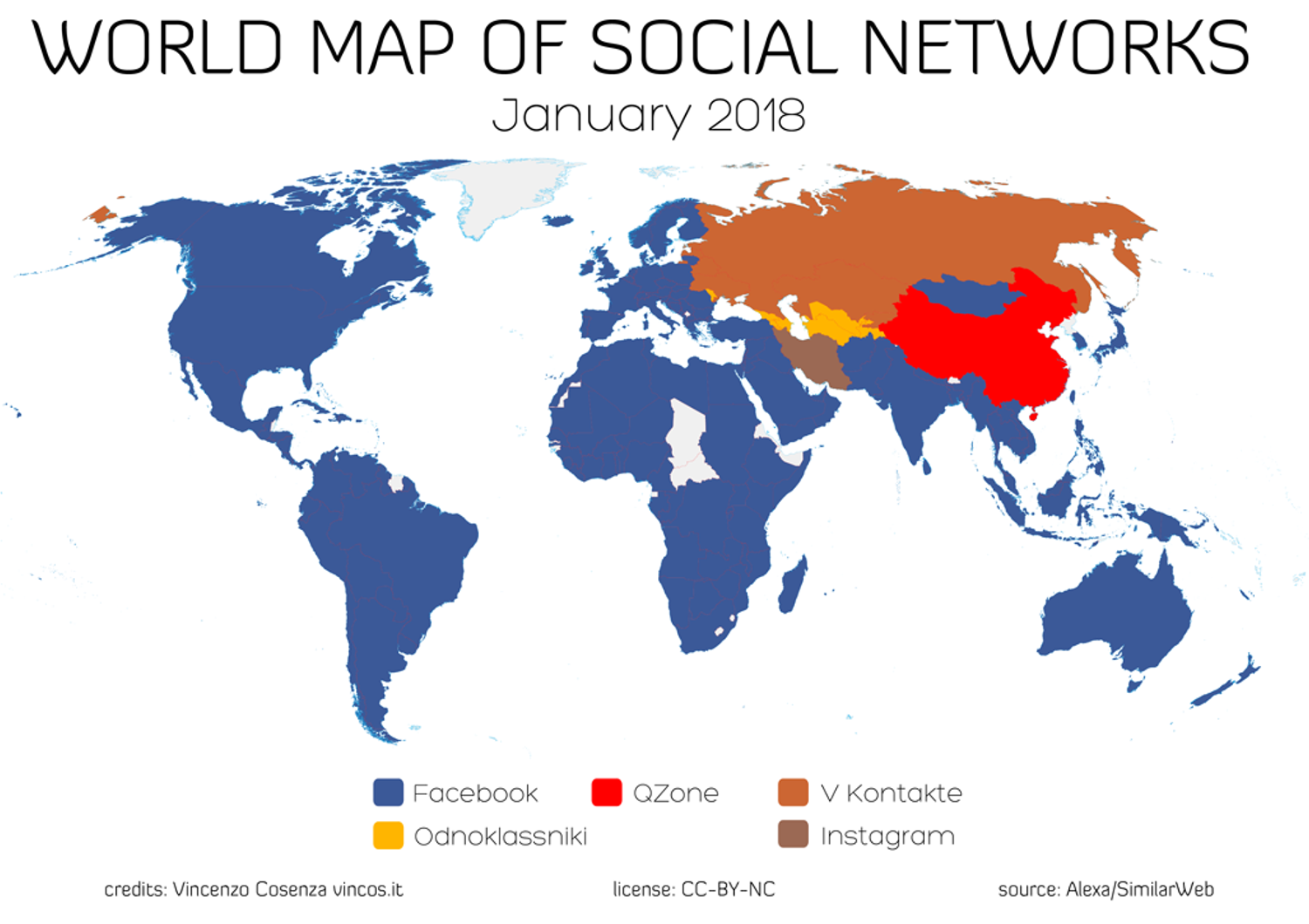Facebook ha conquistato l&#39;Africa e adesso &egrave; il&nbsp;social&nbsp;pi&ugrave; popolare del mondo