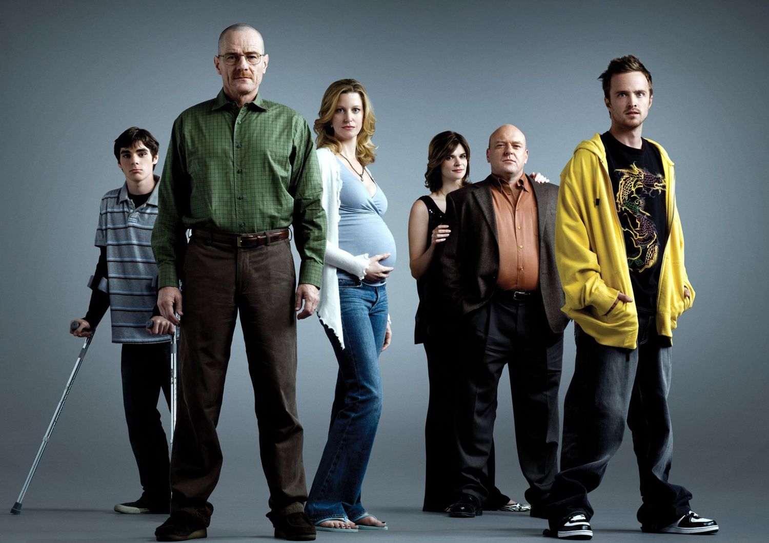 &nbsp;Il cast della prima stagione di Breaking Bad