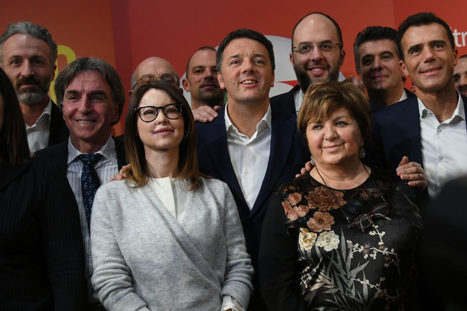 &nbsp;La squadra del Pd il giorno della presentazione del programma elettorale. Con Matteo Renzi, Lucia Annibali e Tommaso Nannicini
