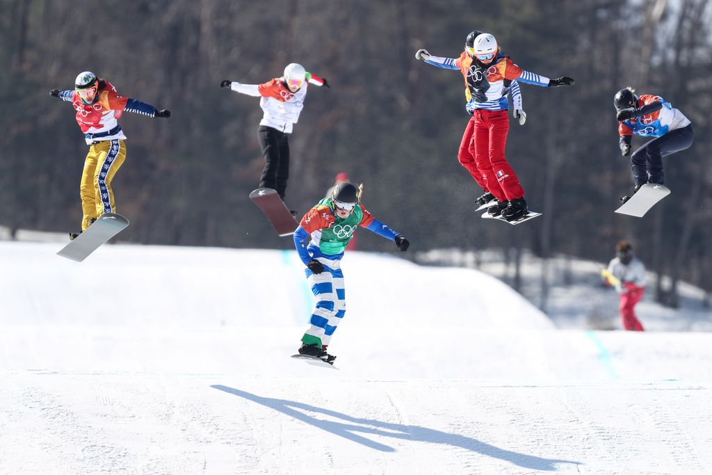 La competizione donne di snowboard cross&nbsp;