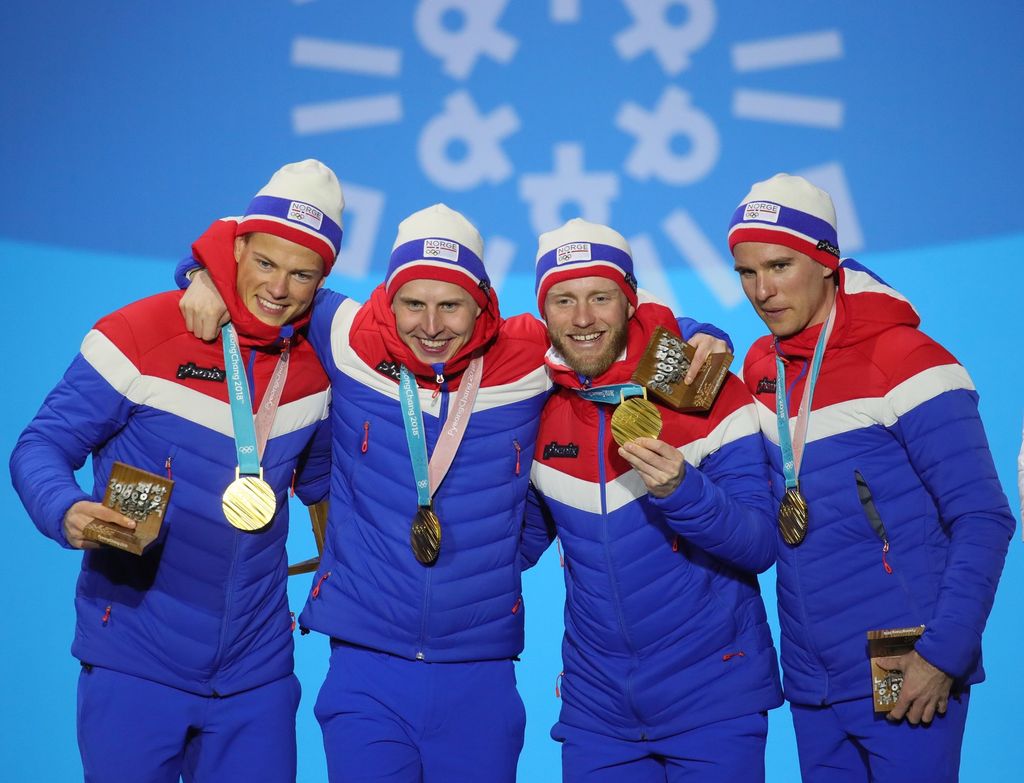 Toenseth, Sundby, Krueger e Klaebo