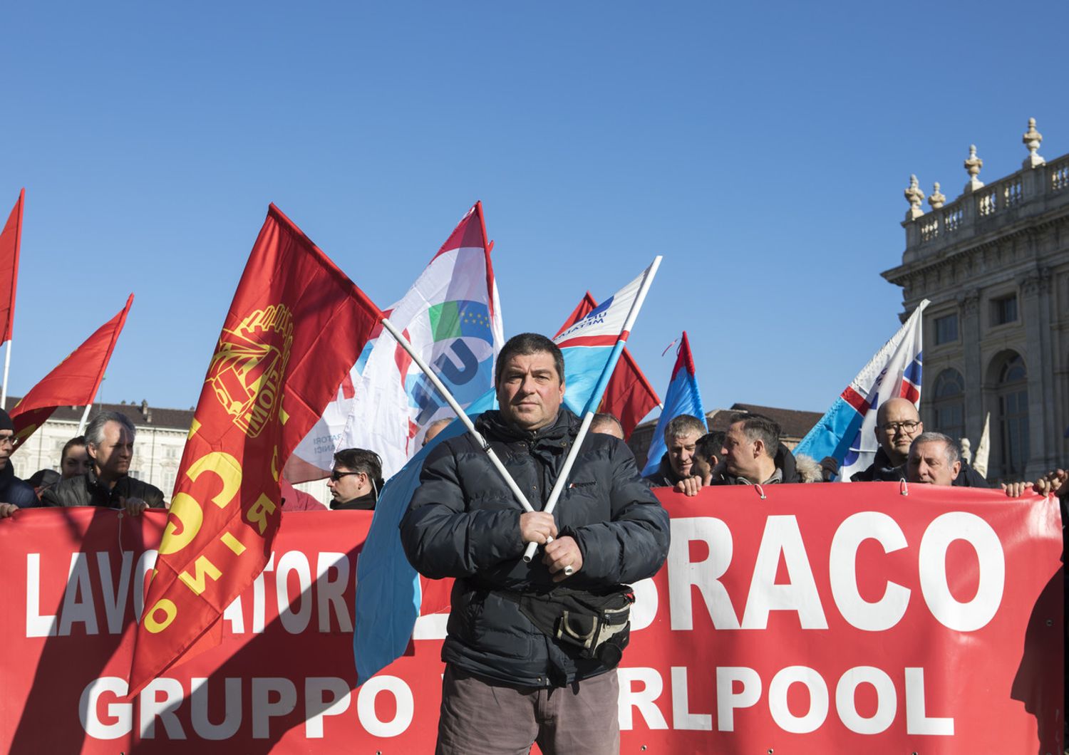 &nbsp;Embraco, proteste dei lavoratori a Torino