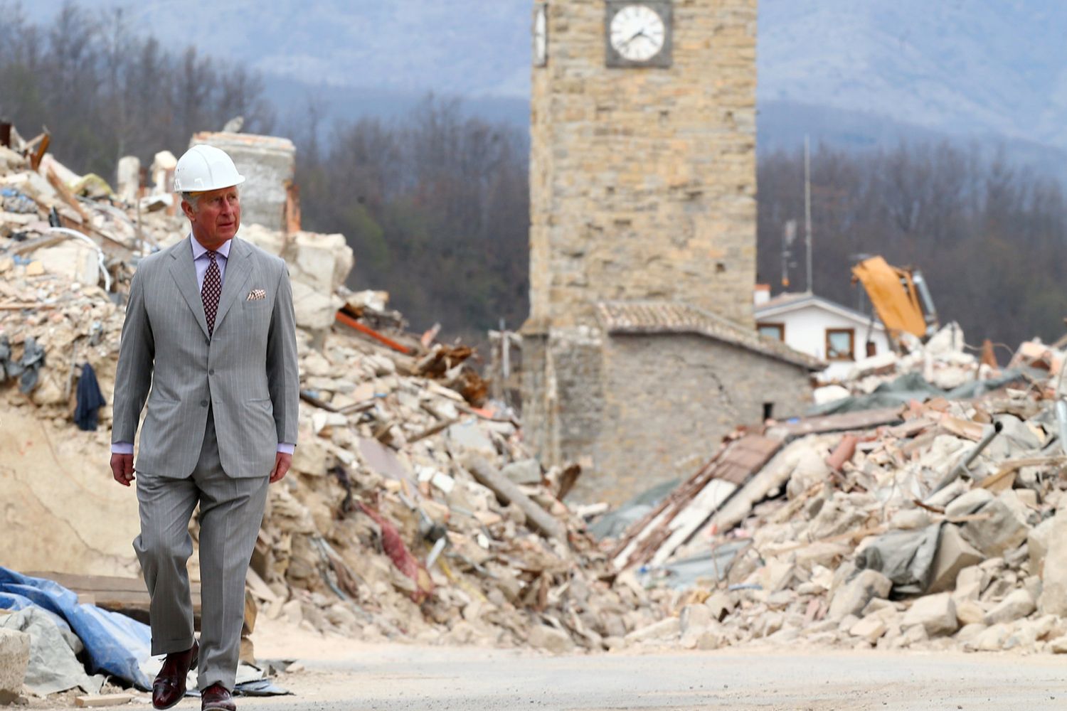 &nbsp;Il principe Carlo in visita ad Amatrice