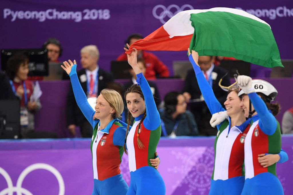 Short track, team Italia (AFP)