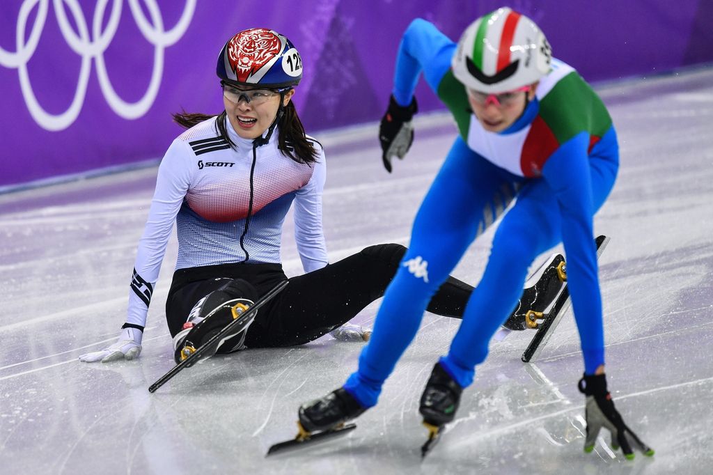 Kim Alang, Repubblica di Corea e Lucia Peretti, Italia (AFP)