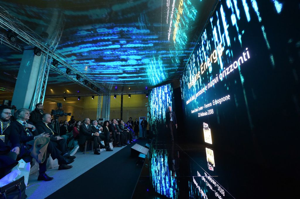 &nbsp; &nbsp;Eni, un momento della presentazione del nuovo supercomputer denominato HPC4