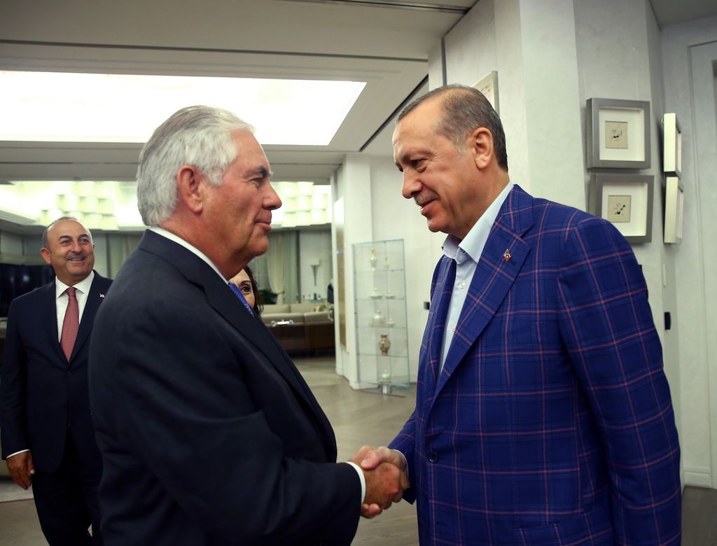 &nbsp;Rex Tillerson ed Erdogan