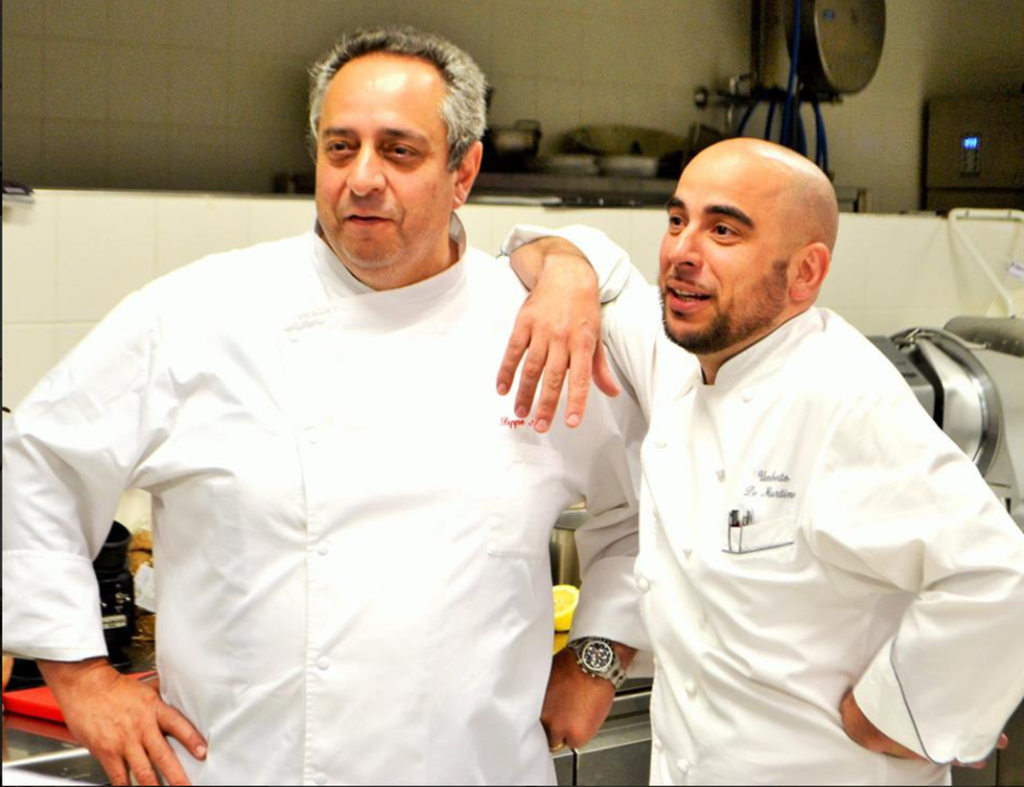 Gli chef stellati Giuseppe Aversa e Umberto De Martino