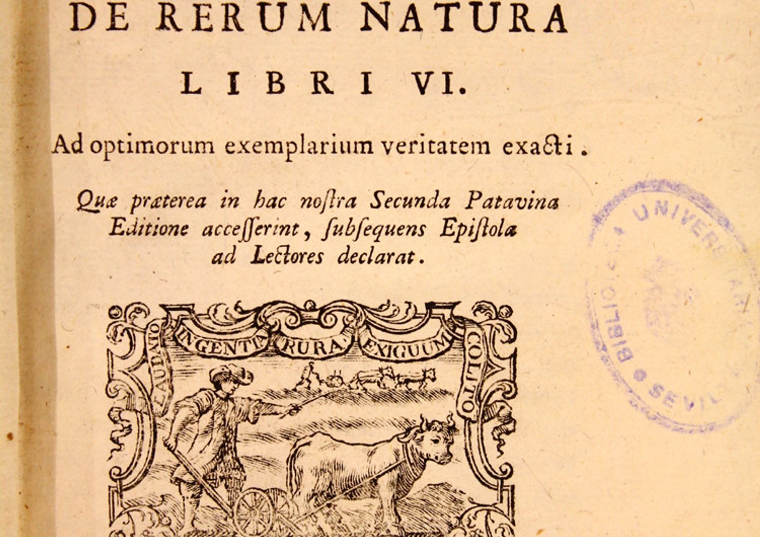 Lucrezio de rerum natura