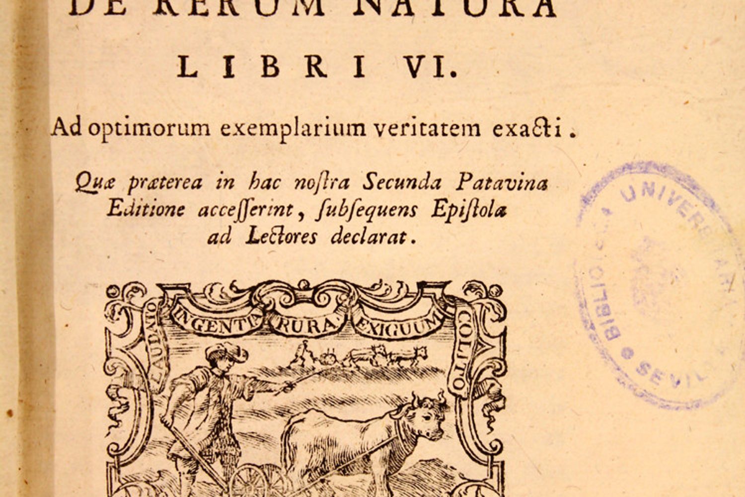 Lucrezio de rerum natura
