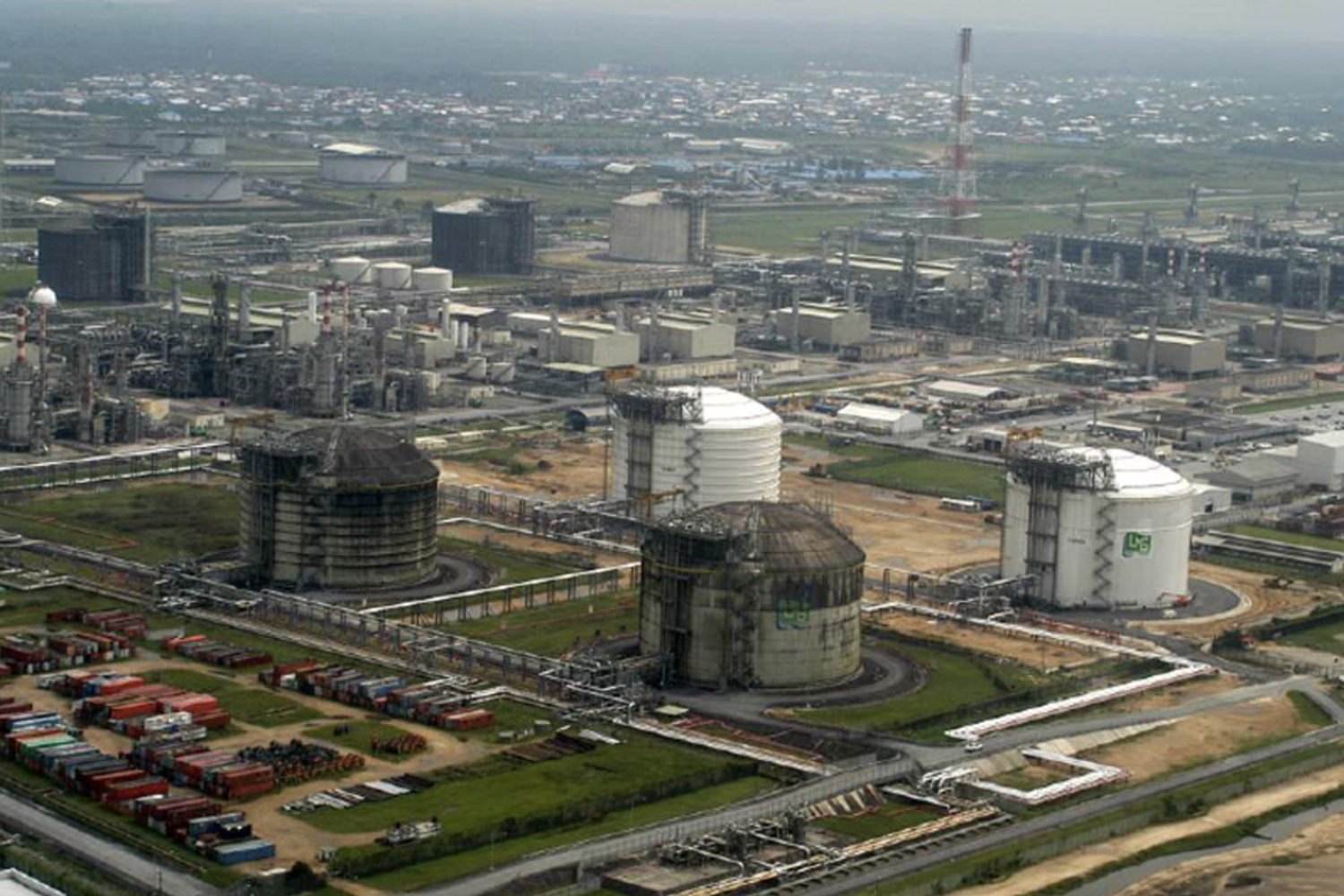 Impianto Gnl nell'isola di Bonny&nbsp;