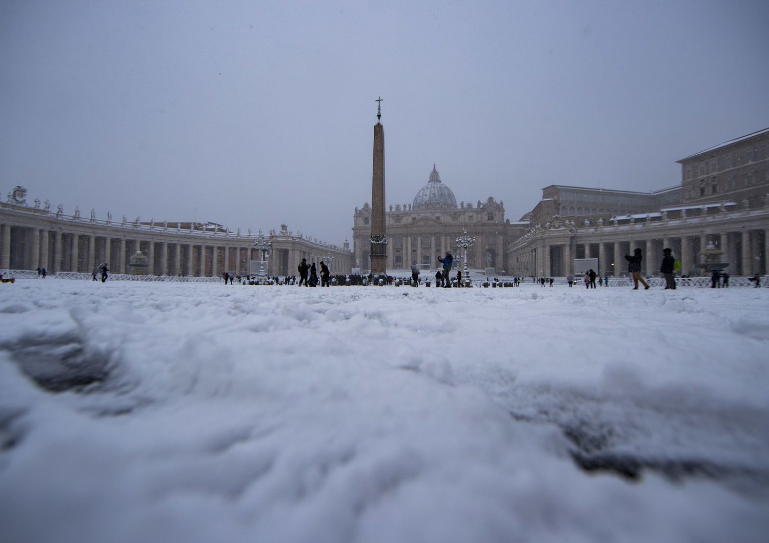 Neve a Roma - San Pietro