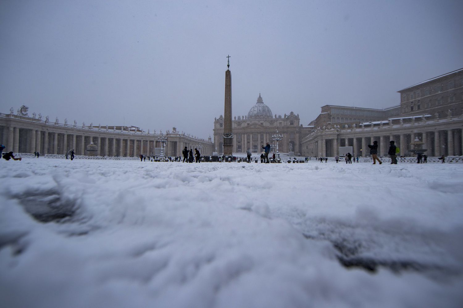 Neve a Roma - San Pietro