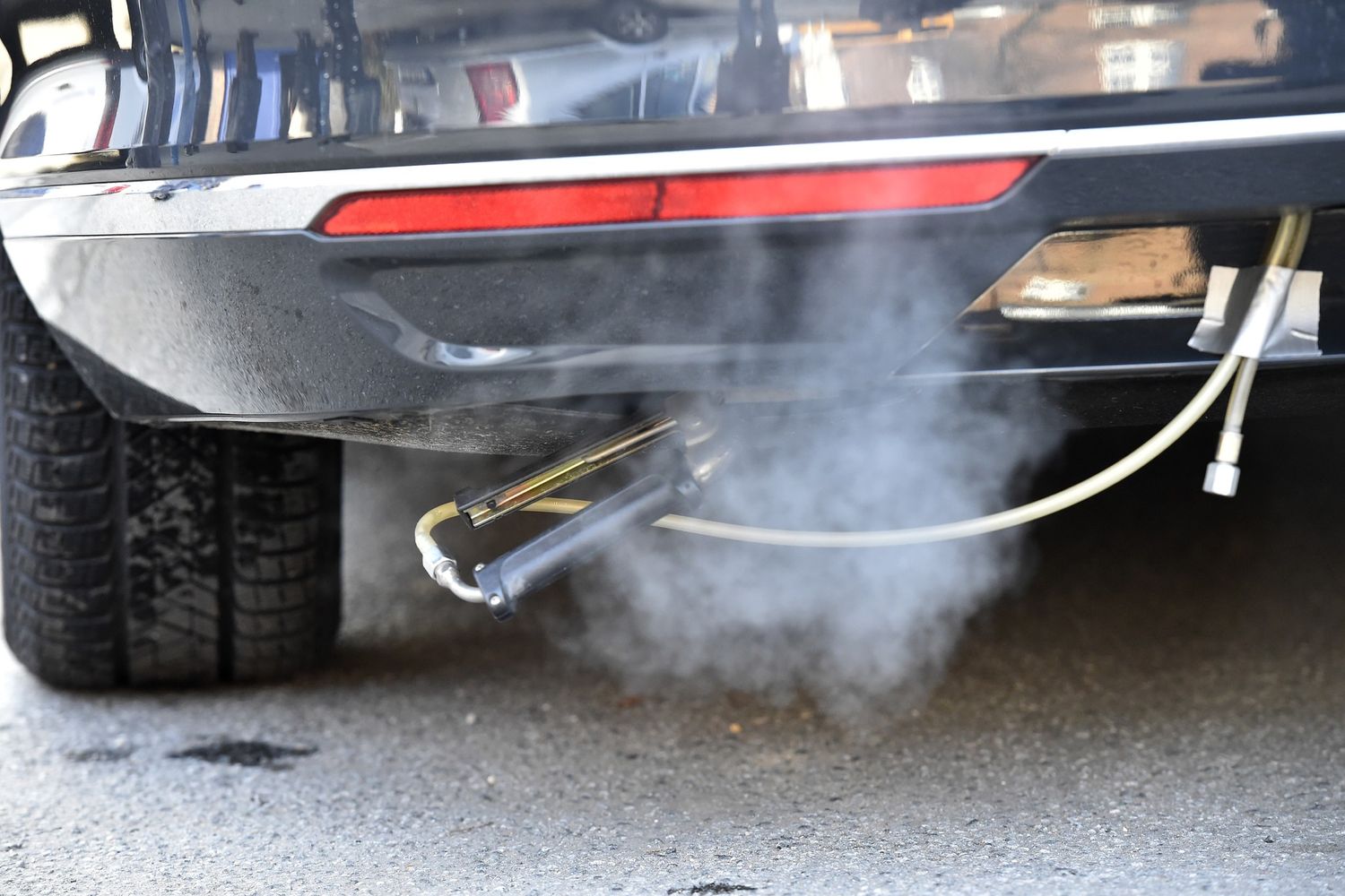 &nbsp;Un test sulle emissioni di una vettura diesel
