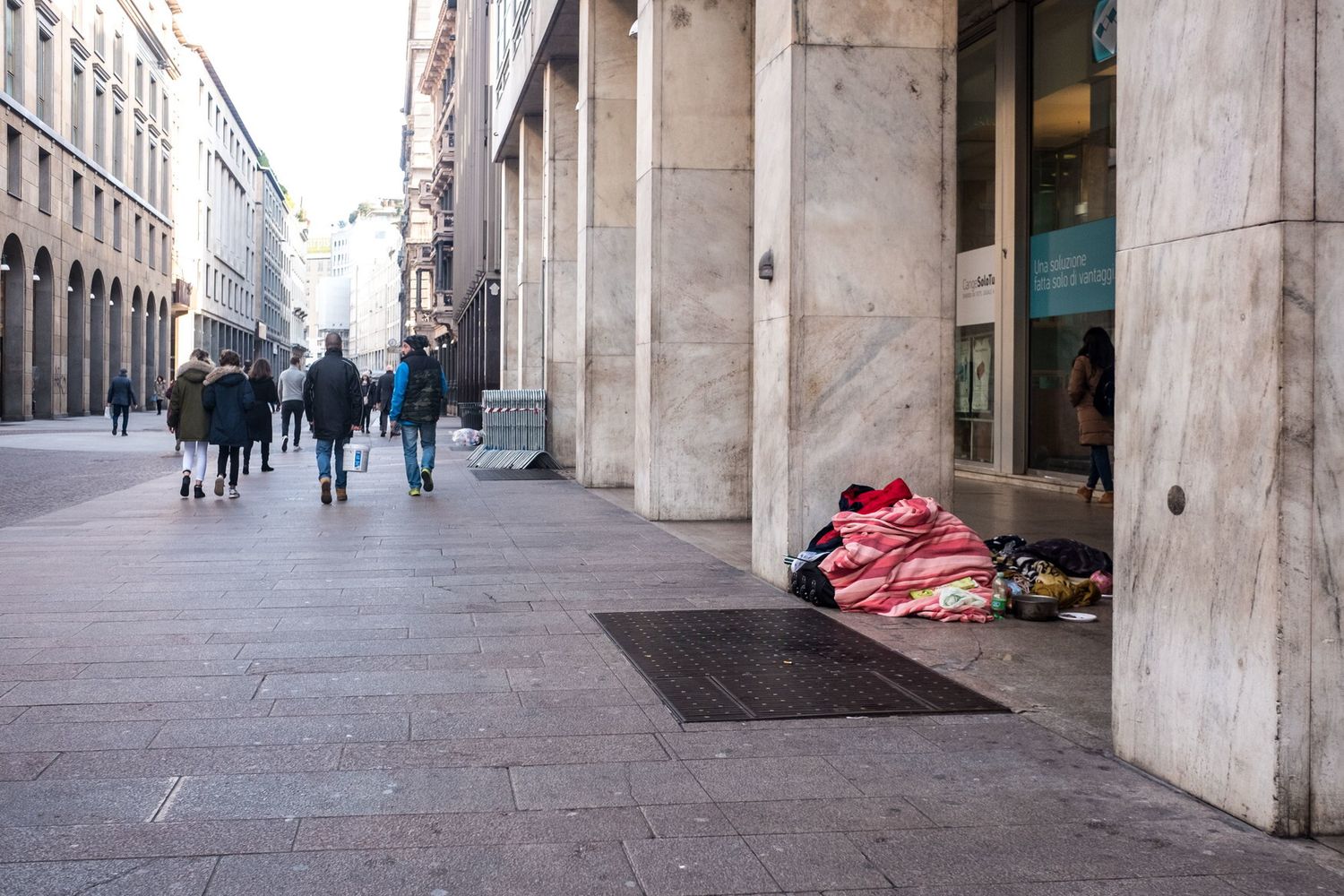 &nbsp;Clochard in centro a Milano