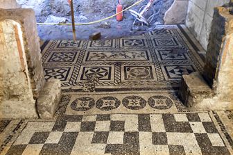 Roma. Ritrovamenti archeologici nel cantiere della stazione Ambaradam/Ipponio della Metro C. Si tratta probabilmente della casa del comandante dell'attiguo edificio militare.