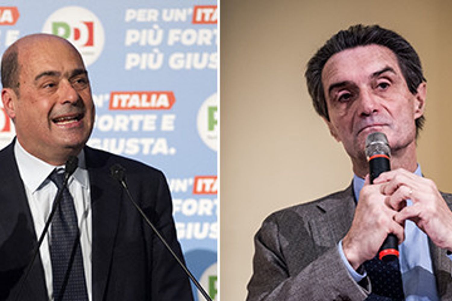 Nicola Zingaretti - Attilio Fontana&nbsp;