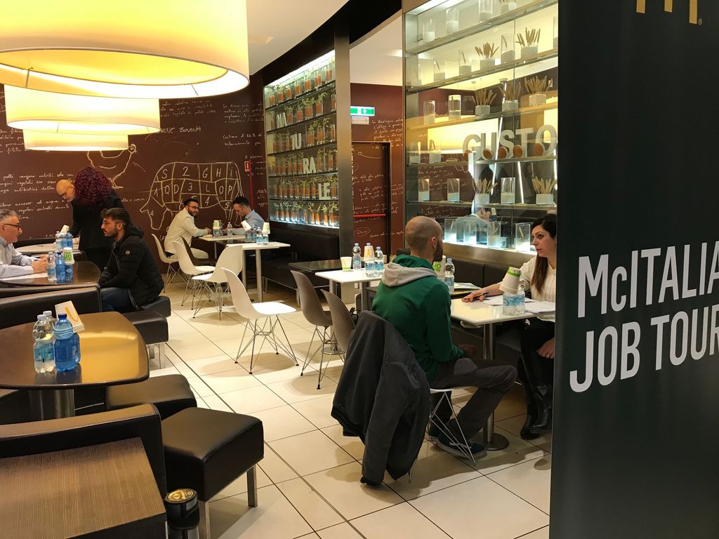 &nbsp;mc Donal'd mc Italia job tour