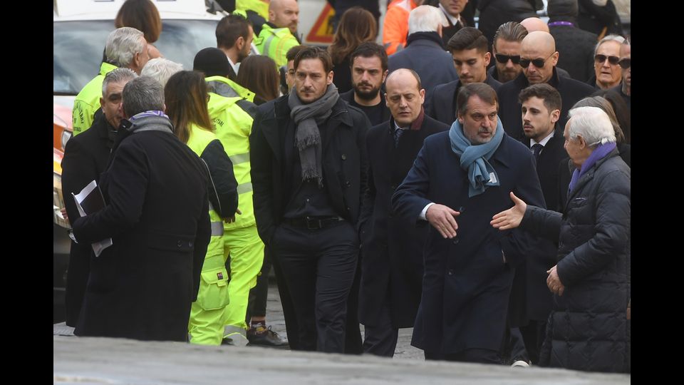 &nbsp;Funerali Astori - Francesco Totti e Marco Tardelli arrivano al funerale del capitano della Fiorentina&nbsp;