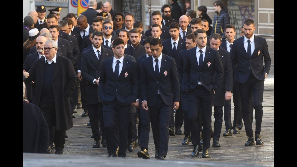 &nbsp;Funerali Astori -&nbsp;I giocatori della Fiorentina arrivano per i funerali del capitano&nbsp;