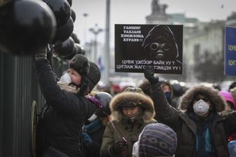 &nbsp;Una manifestazione contro l'inquinamento in Mongolia