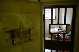Una cella del carcere di Regina Coeli