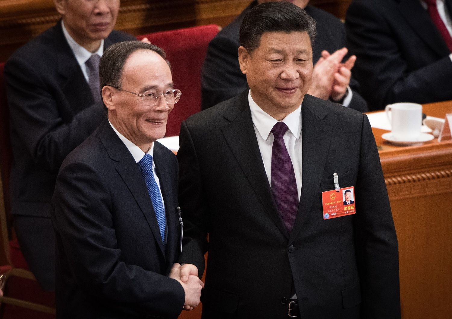 Wang&nbsp;Qishan e Xi Jinping