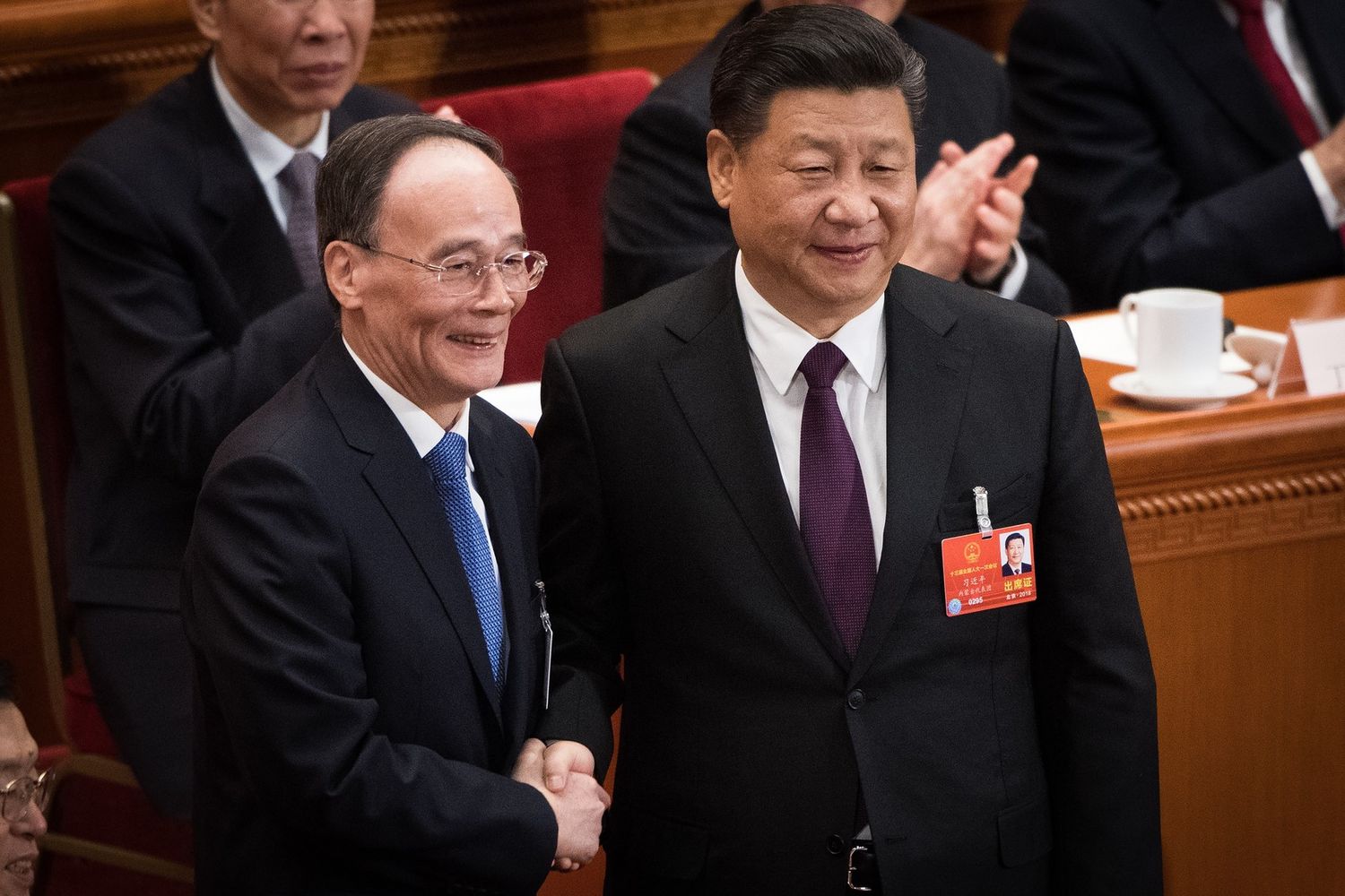 Wang&nbsp;Qishan e Xi Jinping