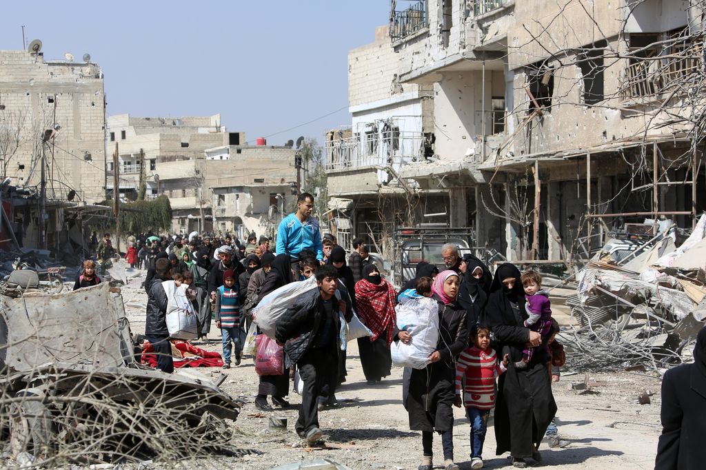 &nbsp;Civili evacuati da Ghouta