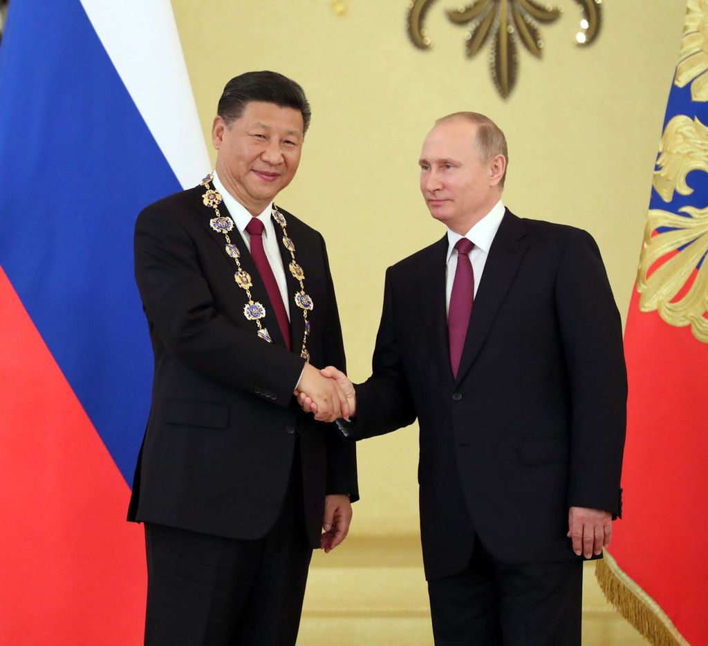 &nbsp;Xi Jinping e Putin, novembre 2017