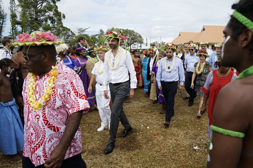 &nbsp;Il primo ministro francese&nbsp;Edouard Philippe nella sua visita in Nuova Caledonia a dicembre 2017