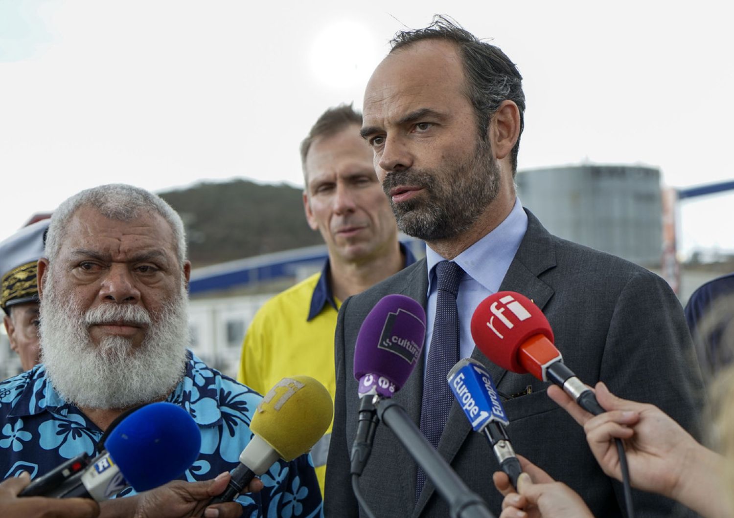 &nbsp; Il primo ministro francese&nbsp;Edouard Philippe nella sua visita in Nuova Caledonia a dicembre 2017