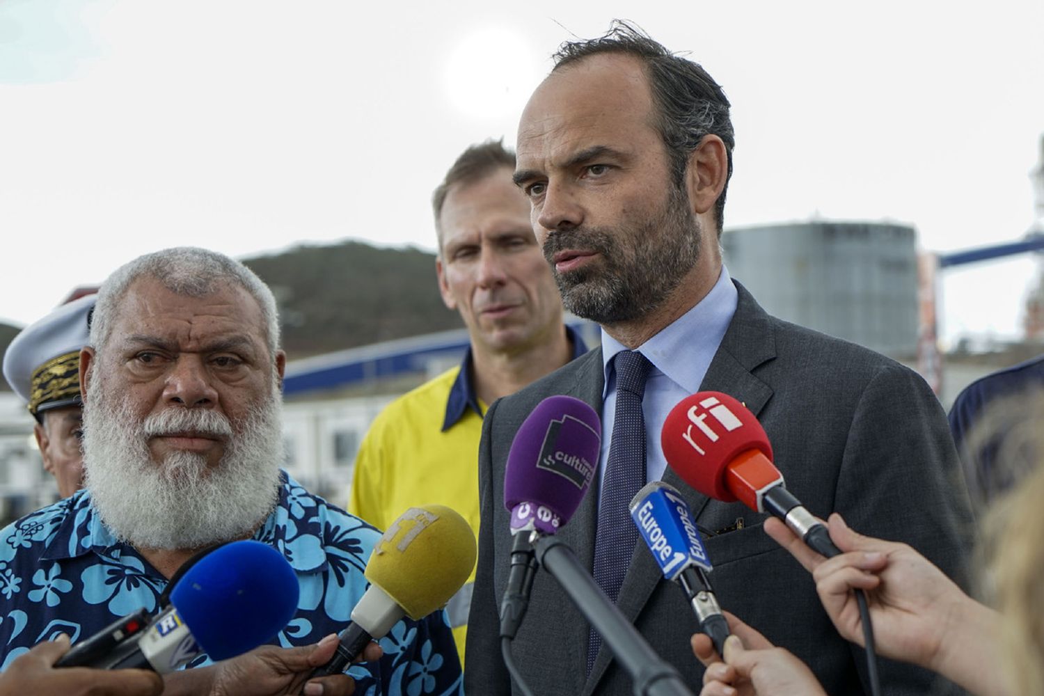 &nbsp; Il primo ministro francese&nbsp;Edouard Philippe nella sua visita in Nuova Caledonia a dicembre 2017