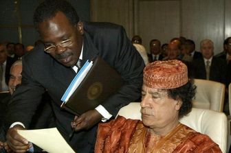 &nbsp;Bashir Saleh con Gheddafi