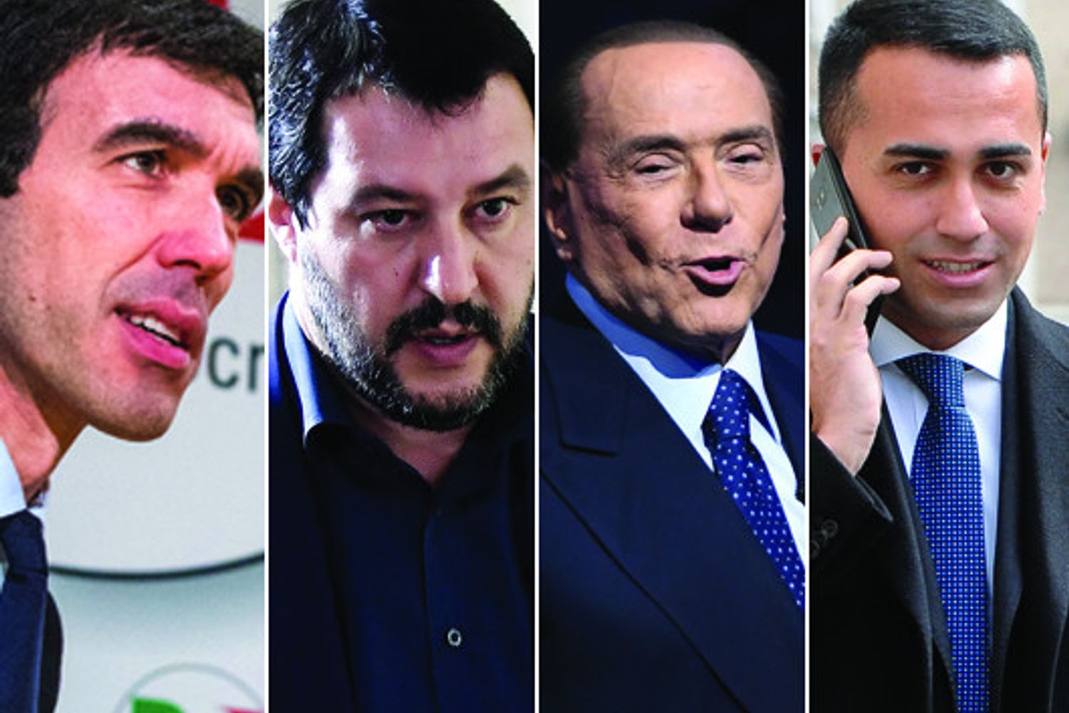 Martina Salvini Berlusconi Di Maio (AGF-AFP)