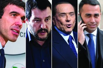 Martina Salvini Berlusconi Di Maio (AGF-AFP)