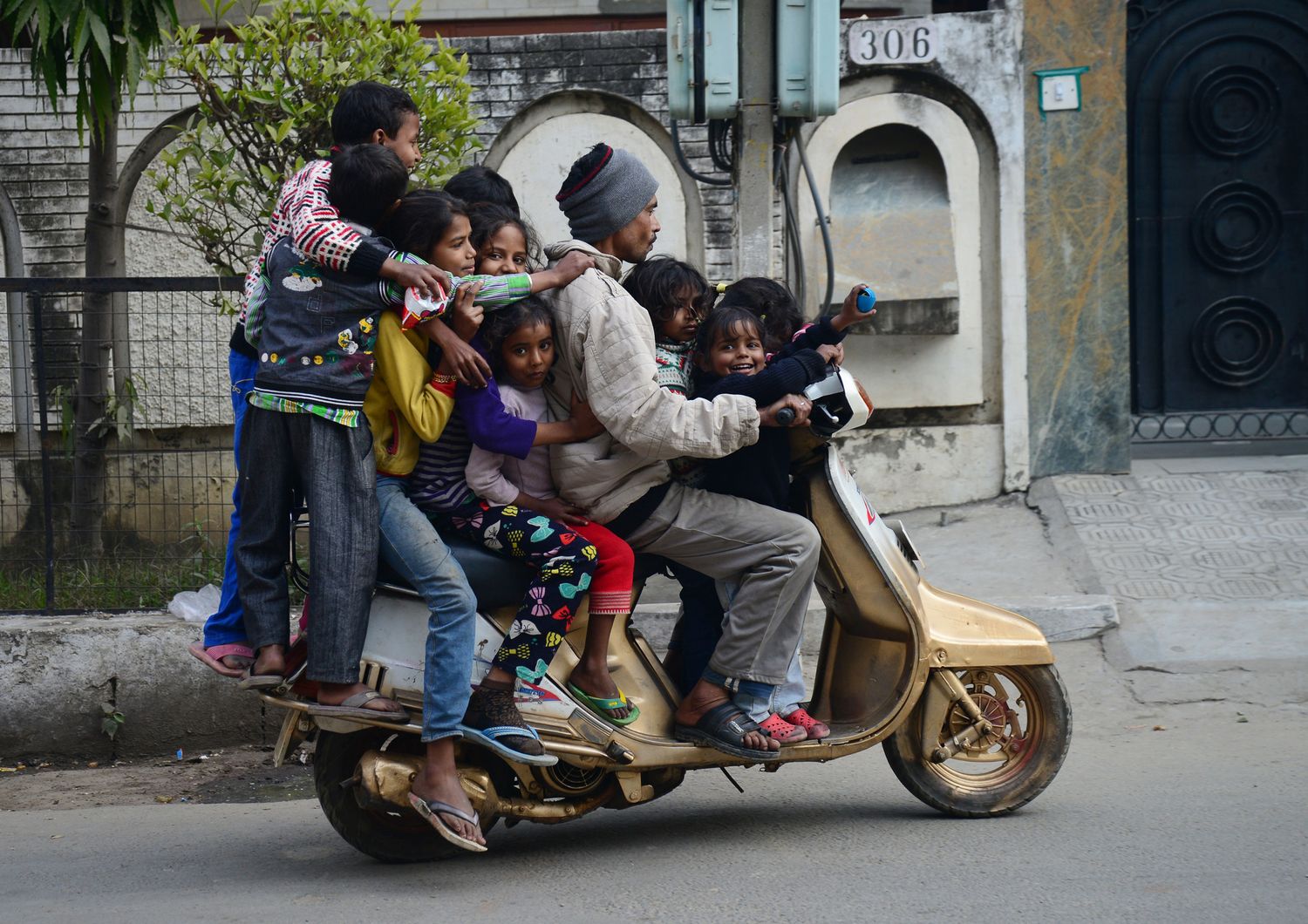 &nbsp;Una strada di Jalandhar, in India