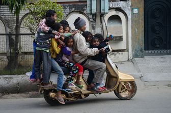 &nbsp;Una strada di Jalandhar, in India