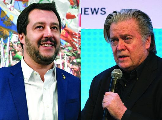 Salvini Bannon (AFP)