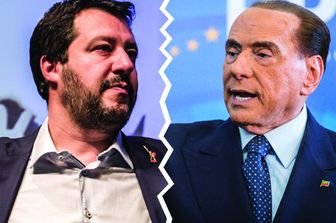 Salvini, Berlusconi (AGF)