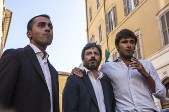 &nbsp;Luigi Di Maio, Roberto Fico e Alessandro Di Battista